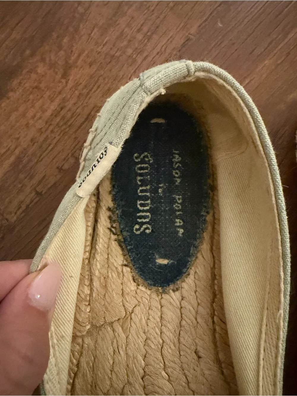 Jason Polan for Soludos Women’s Light Blue Chambray Espadrille Sz 8.5